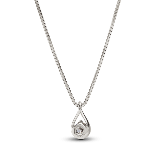 Collar Pandora Infinite oro blanco 14 k con diamantes de laboratorio 0.50 ct