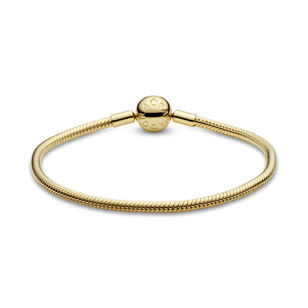 Brazalete cadena de serpiente Pandora Moments con Recubrimiento en Oro 14k