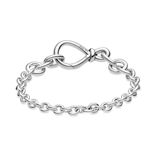 Brazalete de cadena Nudo infinito grueso