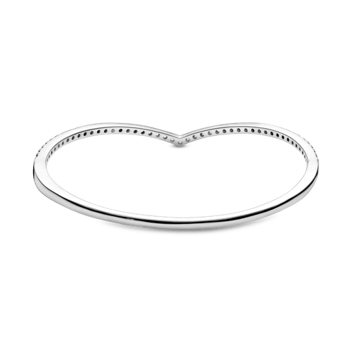 Brazalete rígido Hueso de los deseos deslumbrante