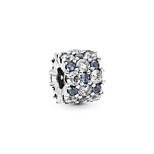 Charm Brillo azul y transparente