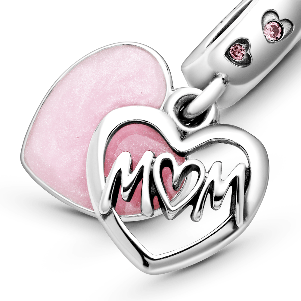 Charm colgante Corazón con la inscripción Mamá