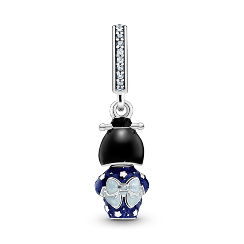 Charm colgante Muñeca japonesa con quimono azul
