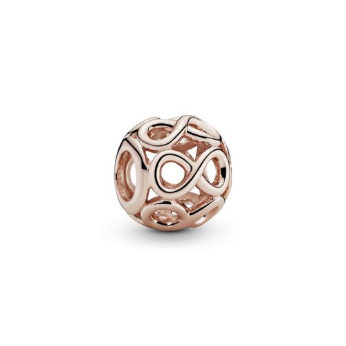 Charm infinito calado Recubrimiento en Oro Rosa de 14k