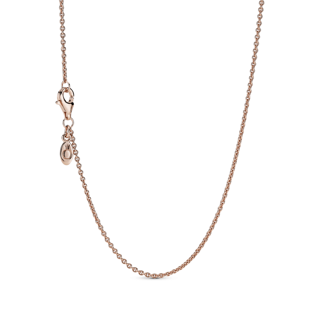 Collar Cadena Clásica Recubrimiento en Oro Rosa de 14k