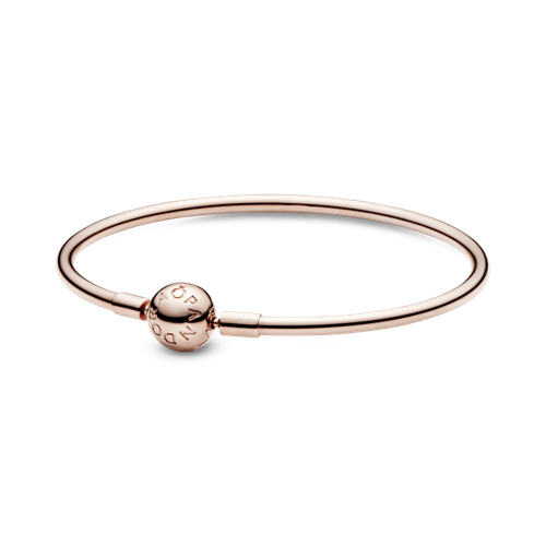 Brazalete rígido Pandora Moments en Recubrimiento en Oro Rosa de 14k