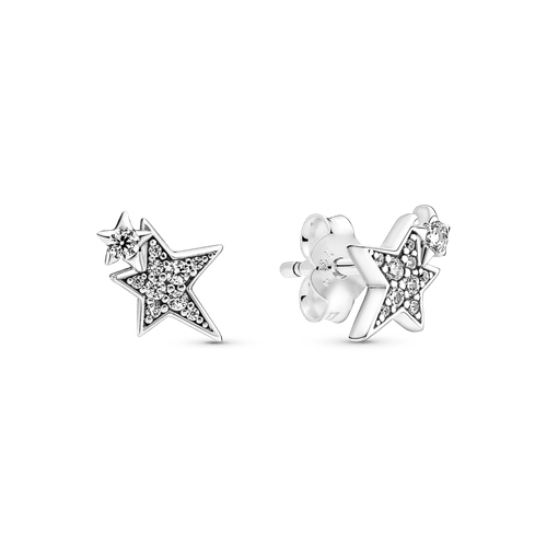 Aretes De Botón En Plata De Ley Halo Brillante