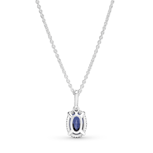 Collar En Plata Halo Brillante