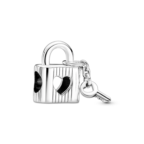 Charm Candado Y Llave Del Corazón