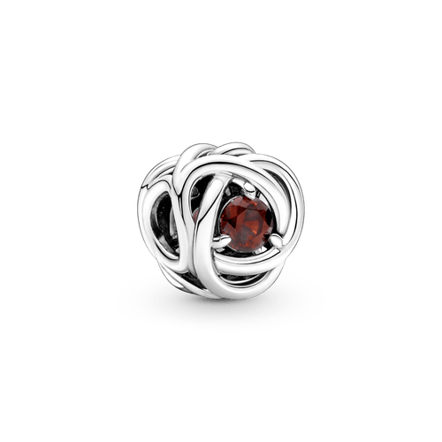 Charm Círculo Eternidad Rojo