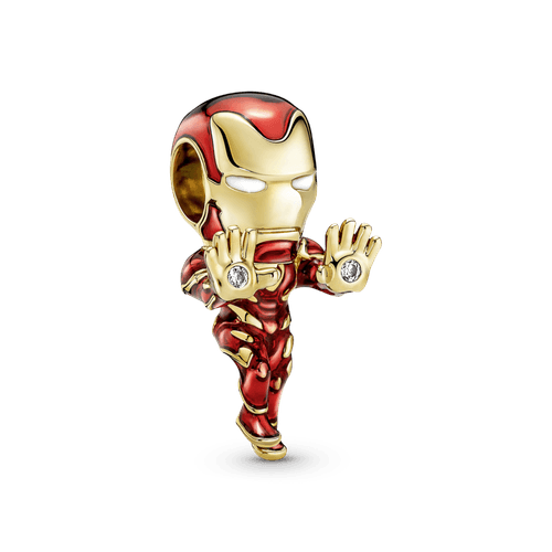 Charm Iron Man De The Avengers De Marvel Recubrimiento Oro 14K