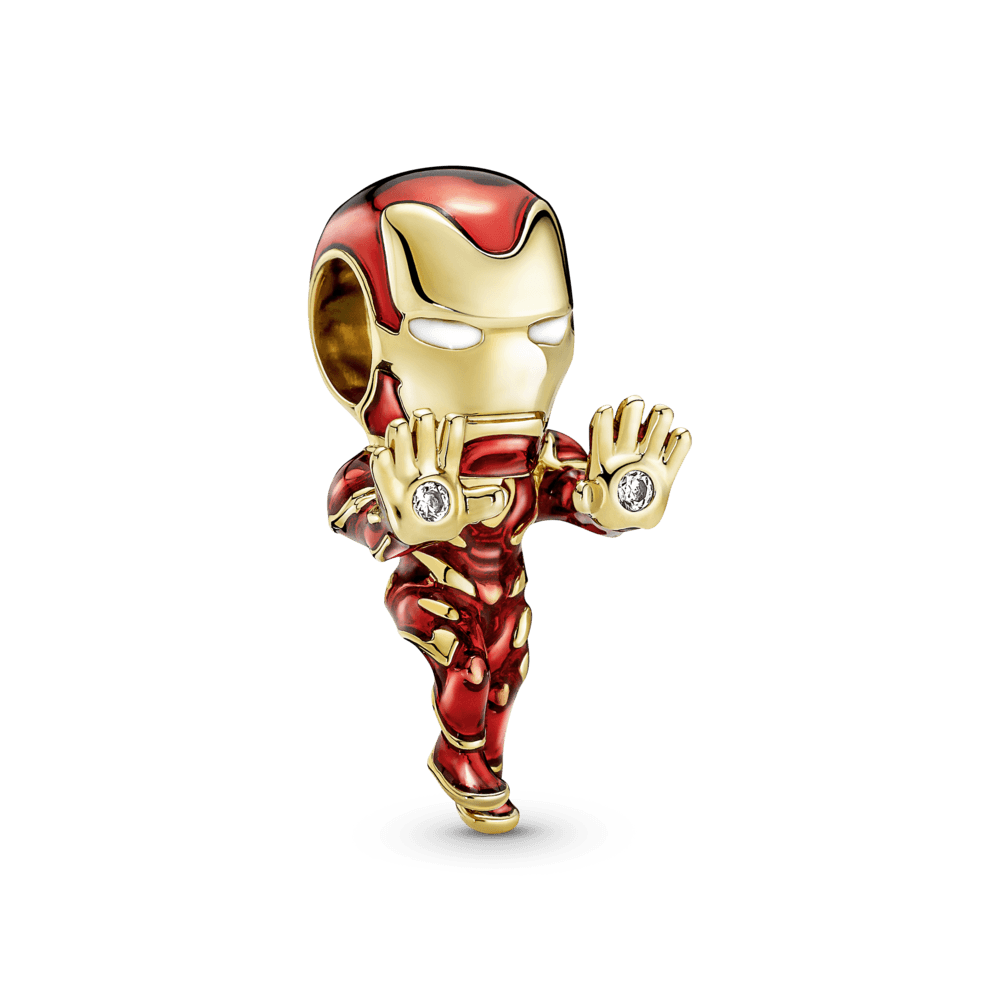 Charm Iron Man De The Avengers De Marvel Recubrimiento Oro 14K