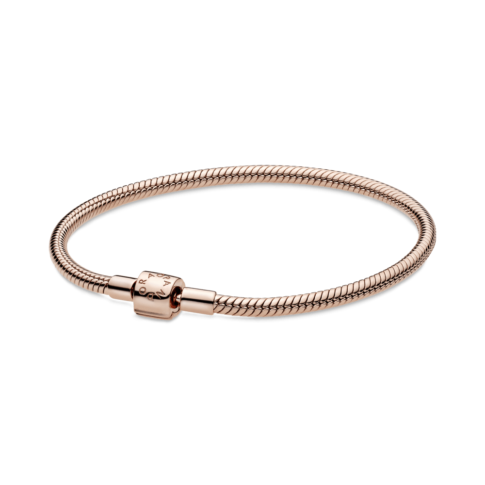 Brazalete cadena de serpiente Pandora Moments con broche barril
