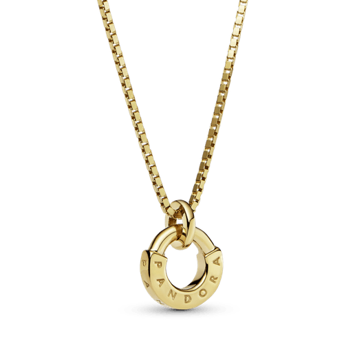 Collar collier y colgante I-D Pandora Signature Oro 14K