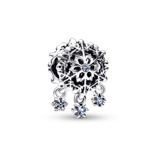 Charm Gota de copo de nieve helada