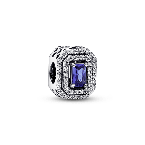 Charm rectangular en niveles Azul brillante