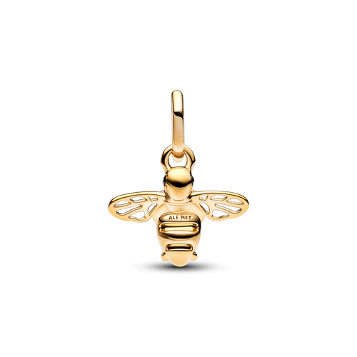 Charm colgante Abeja reluciente Recubrimiento en Oro de 14k