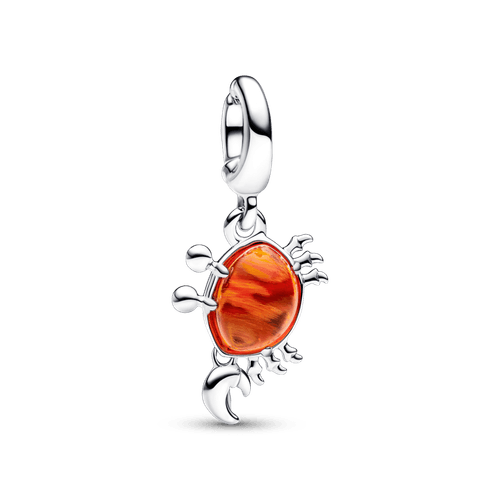 Charm colgante Cangrejo Sebastián de La Sirenita de Disney Pandora Plata Esterlina