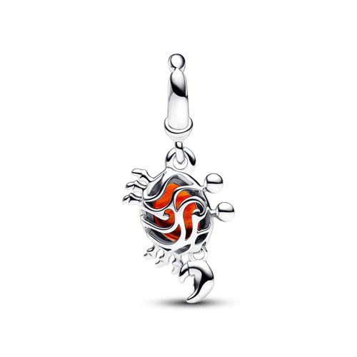 Charm colgante Cangrejo Sebastián de La Sirenita de Disney Pandora Plata Esterlina