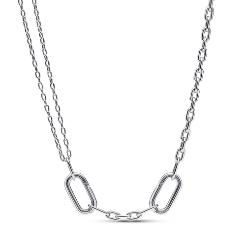 Collar doble de cadena de eslabones Pandora ME Pandora Plata Esterlina