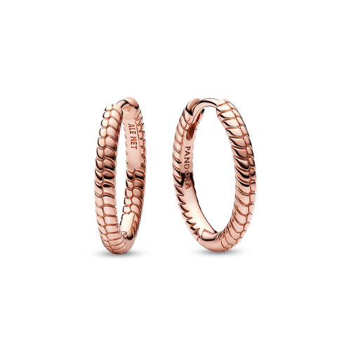 Pendientes de Aro Pandora Moments para Charm Pequeños Recubrimiento en Oro Rosa de 14k