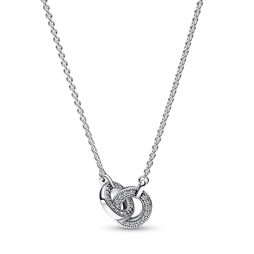 Collar Pavé Entrelazado Pandora Signature Pandora Plata Esterlina