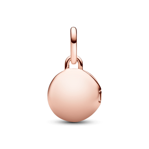 Charm Colgante Medalla Grabable que se abre Rosa