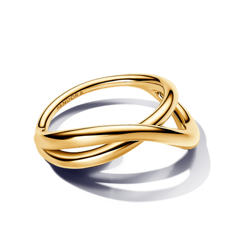 Anillo Infinito Forma Orgánica Oro