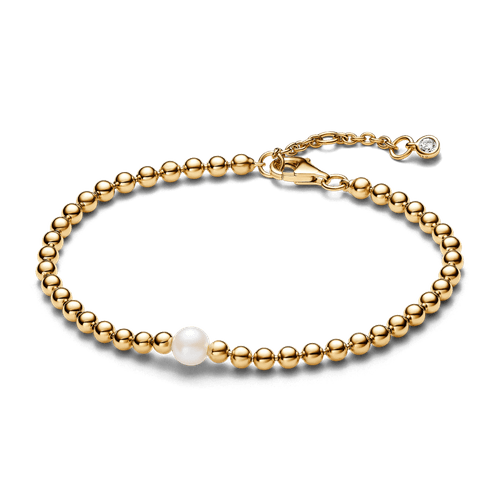 Brazalete Cuentas y Perlas Cultivadas de Agua Dulce