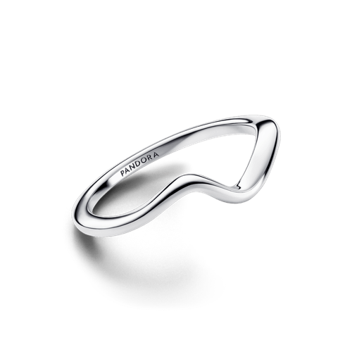 Anillo Ola Pulida Plata