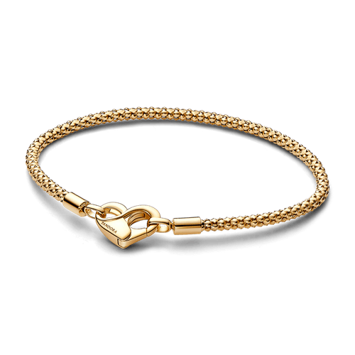 Brazalete Cadena con Tachuelas Pandora Moments Recubrimiento en Oro de 14k