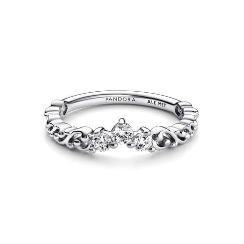 Anillo Tiara Remolino Real Pandora Plata Esterlina