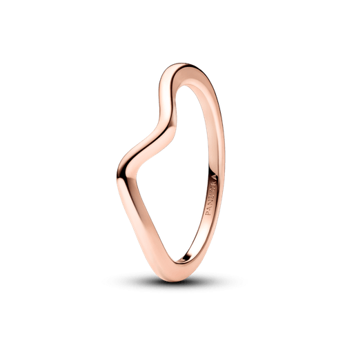 Anillo Ola Pulida Rosa