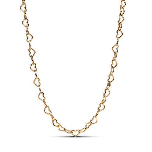 Collar Corazones Unidos Dorado