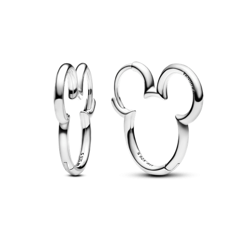 Aretes de Aro Silueta de Mickey Mouse de Disney