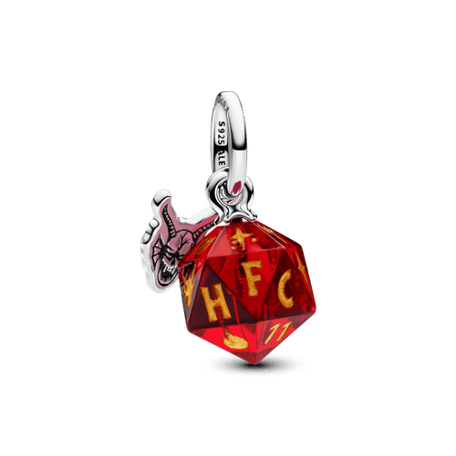Charm Colgante Dado Club del Fuego Infernal de Stranger Things