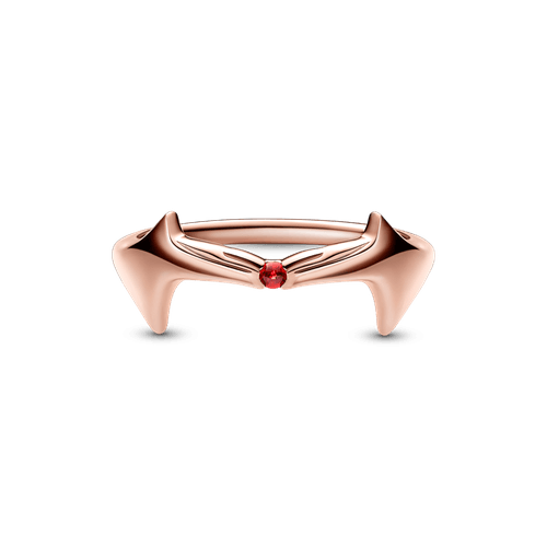 Anillo Bruja Escarlata de Marvel Recubrimiento en Oro Rosa de 14k