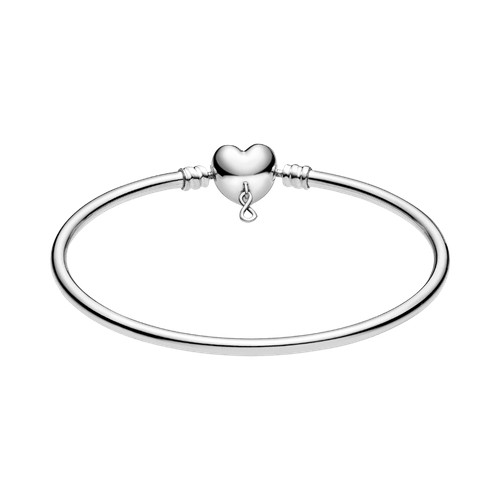 Brazalete Rígido con cierre de corazón Infinito