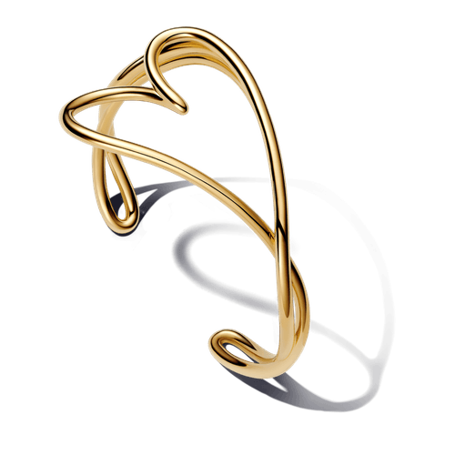 Brazalete Rígido Corazón Forma Orgánica