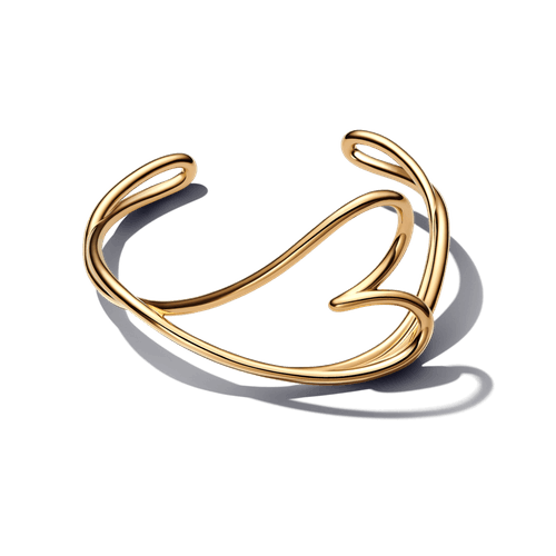 Brazalete Rígido Corazón Forma Orgánica