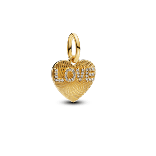 Charm Dije Grabable Corazón Amor Dorado
