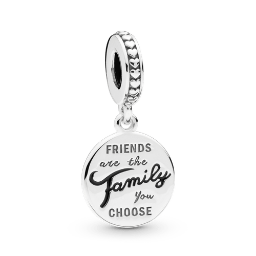 Charm PANDORA Colgante De Ley Los Amigos Son Familia