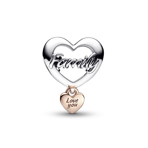 Charm Corazón de familia Te amo