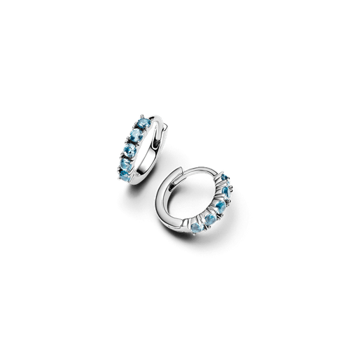 Aretes Abrazo Azul Claro