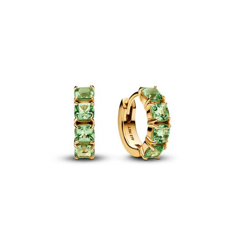Aretes de Aro Verdes