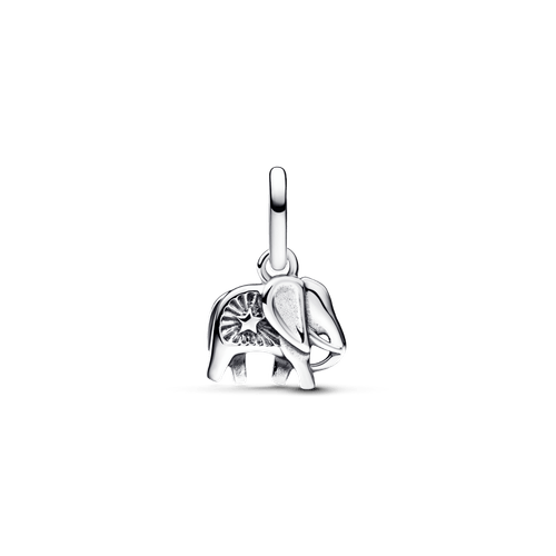 Mini Charm Colgante Elefante Azul Turquesa