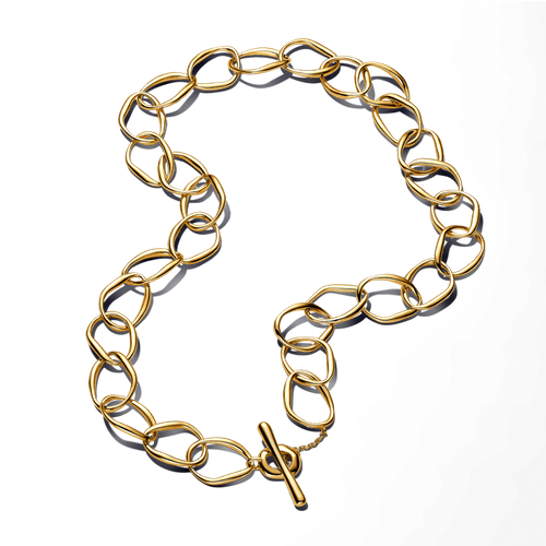 Collar de Eslabones de Forma Orgánica
