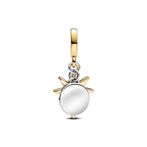 Charm Dije Grabable Estrella Polar con diamante sintético creado en laboratorio