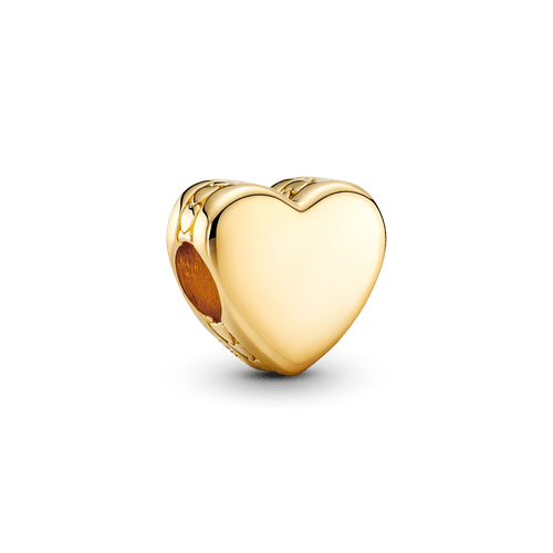 Charm Corazón para Grabar Dorado