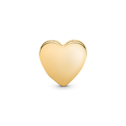 Charm Corazón para Grabar Dorado